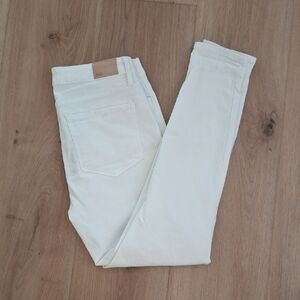 PAIGE Women's Light Cream Skinny Jeans